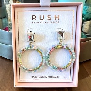 Rush Beaded Drop Earrings